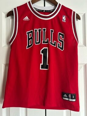 Adidas Derrick Rose Chicago Bulls #1 Red Basketball Jersey